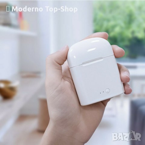 Безжични слушалки Блутут Bluetooth 5.0 i7S Wireless Earphones, снимка 8 - Bluetooth слушалки - 34145758