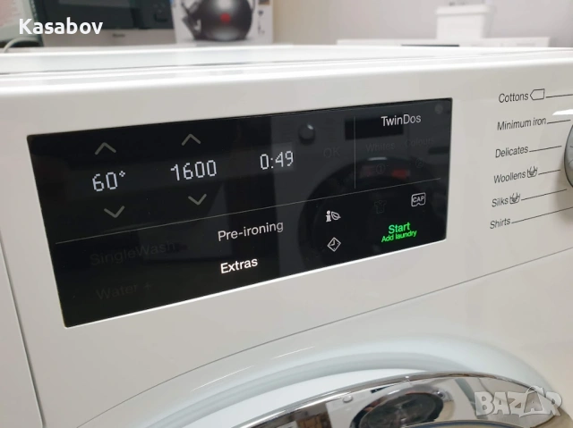 UK Miele 1600rpm 9кг Wi-Fi TwinDos Пералня Миеле 12м Гаранция, снимка 2 - Перални - 53652474