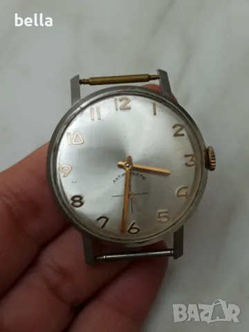 Стар мъжки механичен часовник Анкер  1940/1950, снимка 4 - Антикварни и старинни предмети - 50071192