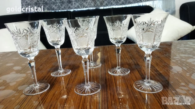 немски кристални чаши , снимка 8 - Антикварни и старинни предмети - 41500432
