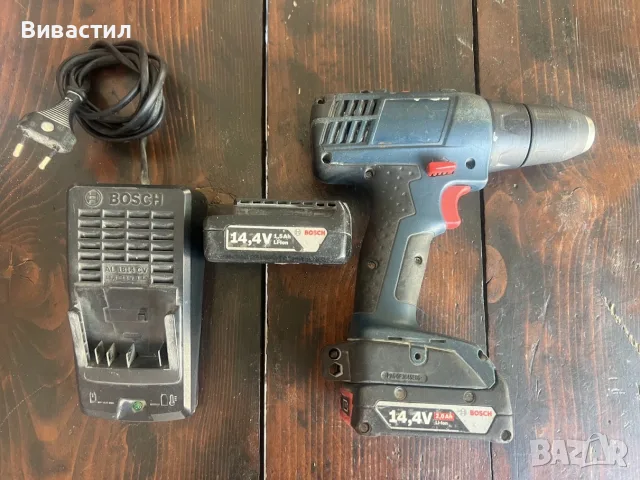 Акумулаторен двускоростен винтоверт BOSCH 14,4V Li-Ion с ляв и десен ход внос от Германия., снимка 2 - Винтоверти - 55777680