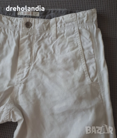 Бял панталон - лен и памук – Esprit – 30/34 , снимка 3 - Панталони - 51810989