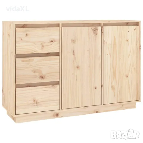 vidaXL Сайдборд, 111x34x75 см, бор масив, снимка 1 - Бюфети - 56147957