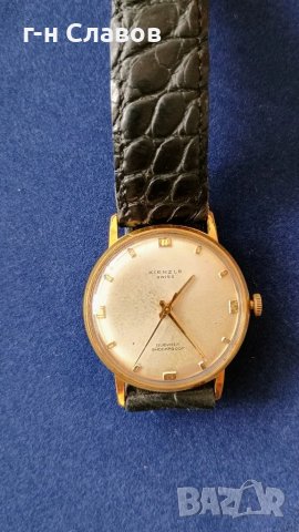 Механичен Kienzle - Gold plated*, 1970 година! Отличен екземпляр!, снимка 3 - Мъжки - 48669953