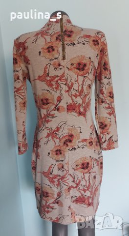 Два броя / Стилни и еластични рокли с флорален принт, различни размери, по една бройка , снимка 4 - Рокли - 42023244