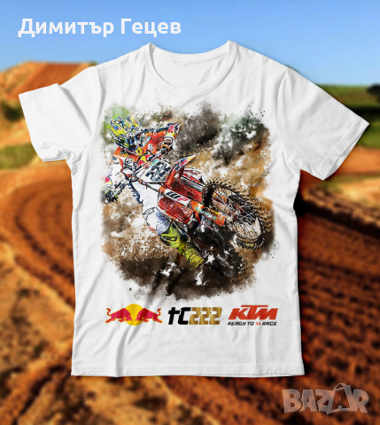 Мото Тениски KTM, снимка 5 - Тениски - 44804255