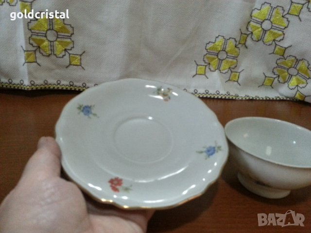 стар порцелан Чехословакия чашка за кафе , снимка 5 - Антикварни и старинни предмети - 42144519