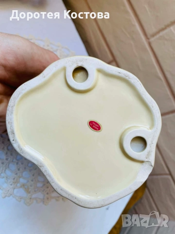 Красива порцеланова / керамична / гъба - поставка за четки за зъби от Япония, снимка 9 - Антикварни и старинни предмети - 53867996