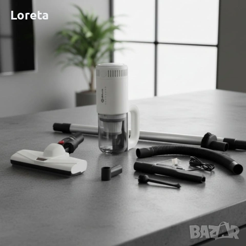 Висококачествена безжична прахосмукачка Tilihome Cordless Vacuum Cleaner –дом и кола, снимка 3 - Прахосмукачки - 53276985