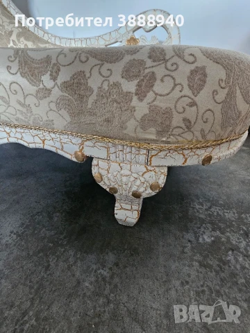 Ретро диван-лежанка в стил "Барок", снимка 8 - Дивани и мека мебел - 50950275
