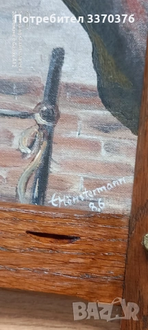 Картина за стена-маслени бои,рамка-дъб, снимка 6 - Картини - 53664071