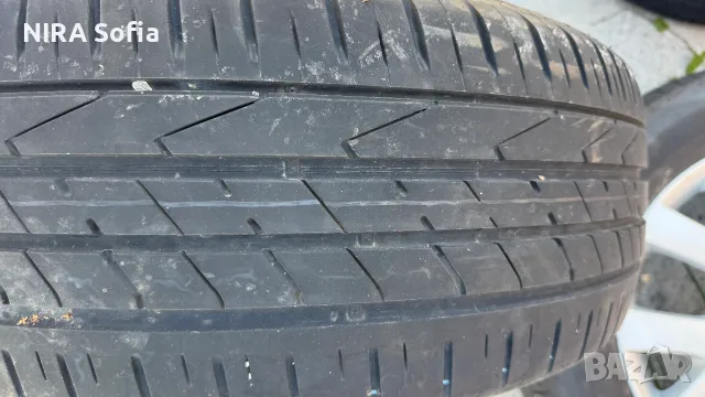 Оригинални алуминиеви джанти Mazda 18” х 7 1/2 J 50 с гуми Hankook Ventus Slevo 2 Suv 235/60R18, снимка 9 - Гуми и джанти - 56121813