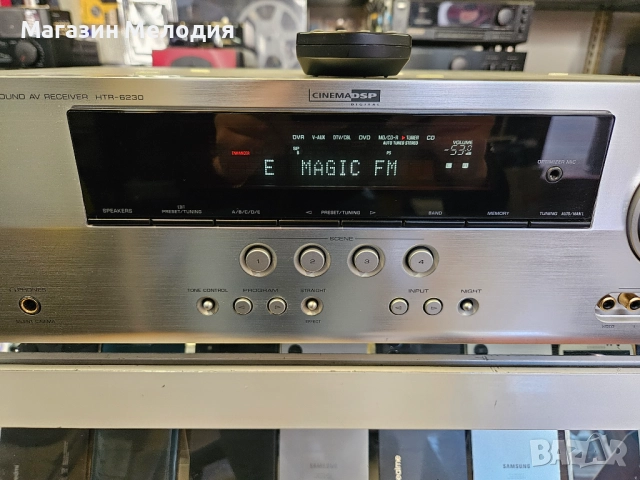 Ресийвър Yamaha HTR-6230 5.1 Мощност - 100 вата на канал. С оригинално дистанционно. В отлично техни, снимка 4 - Ресийвъри, усилватели, смесителни пултове - 52799924