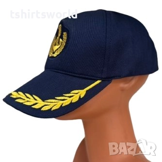 Нова шапка с козирка с Котва, тип Капитанска шапка, снимка 3 - Шапки - 51605601