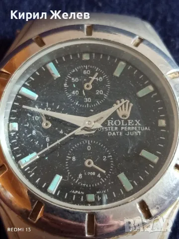 Модерен унисекс часовник ROLEX OYSTER PERPETUAL JAPAN MOVT интересен модел 49260, снимка 2 - Мъжки - 49661243