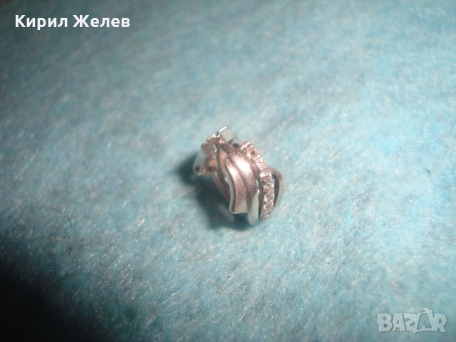 СРЕБЪРНА ВИНТИДЖ АРТ СКЪПОЦЕННА ОБЕЦА СРЕБРО 925 с ФАСЕТИРАНИ ЦИРКОНИ 25831, снимка 7 - Обеци - 35818407