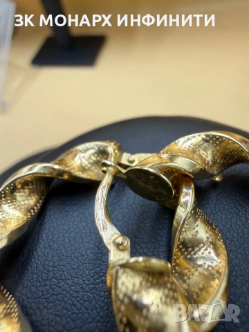 Златни обеци /585/, снимка 3 - Обеци - 53489629