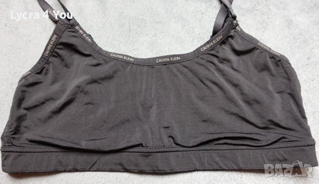 XS/S Calvin Klein дамски черен къс топ/бюстие, снимка 5 - Корсети, бюстиета, топове - 38821438
