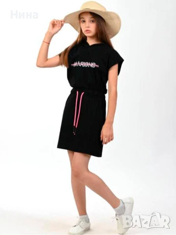 Рокля Marions в черно, снимка 2 - Детски рокли и поли - 50453063