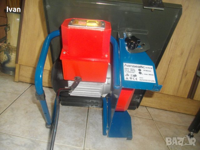 550W/ф180мм-Немска Профи Ел.Машина Мокро/Сухо Рязане 35мм Плочи/Плочки-HANSEATIC-С Паралел Линеал , снимка 12 - Други инструменти - 41016907