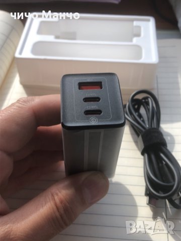 Ново! Baseus GaN 5 pro 65W Бързо зарядно + 100W PD кабел, снимка 13 - Оригинални зарядни - 41924631
