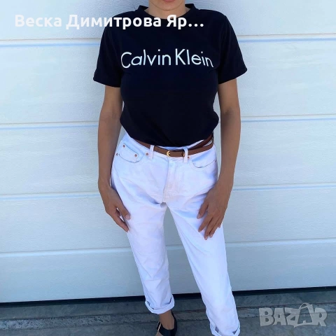 Дамски тениски Памук Права кройка, снимка 13 - Тениски - 52628174