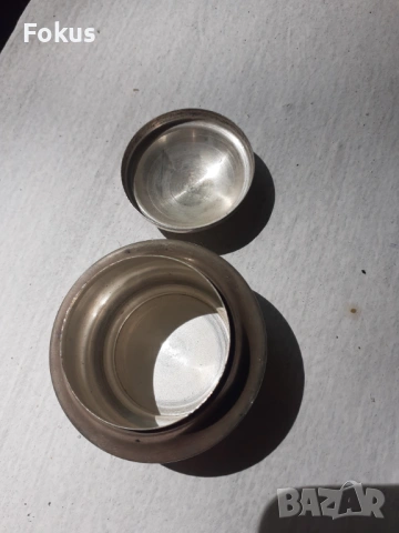 Малка сребърна кутийка предполагам мастилница, снимка 3 - Антикварни и старинни предмети - 53327633