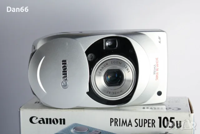 омпактни 35мм Point&Shoot фотоапарати - Canon Prima Super 105U, Canon Prima Wide 90,Konica Lexio 115, снимка 7 - Фотоапарати - 55920909
