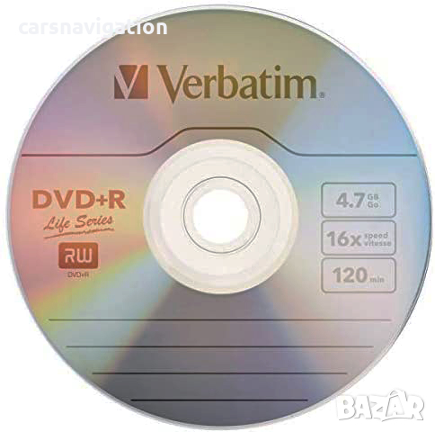 Празни дискове Verbatim Вербатим DVD+R 4.7GB ДВД+Р 4.7ГБ