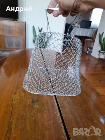 Стара метална пазарска чанта #3, снимка 3 - Други ценни предмети - 47439970