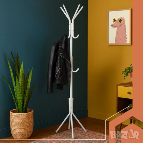 Права закачалка за дрехи / Стояща закачалка за дрехи - два цвята, снимка 2 - Закачалки - 52567376