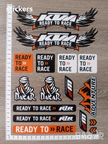 Стикери КТМ KTM Stickers 16 бр. Ready to race Dakar