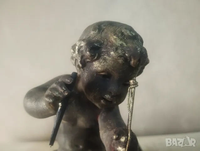 Стара статуетка,композиция, снимка 2 - Антикварни и старинни предмети - 47541785