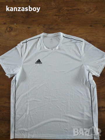 Adidas Core 18 Tee M - страхотна мъжка тениска 2ХЛ КАТО НОВА, снимка 6 - Тениски - 36288308