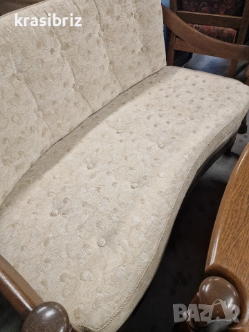 К-т Масивно Канапе...2-ка Кресла и Маса-внос от Германия!, снимка 5 - Дивани и мека мебел - 53563507