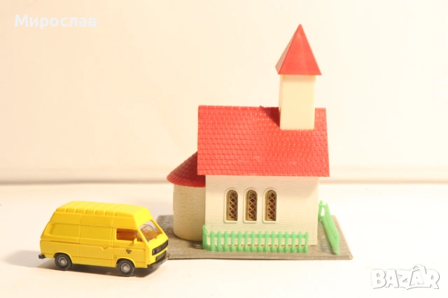 FALLER? KIBRI?VOLLMER? H0 1/87 СГРАДА ЦЪРКВА ВАГОН ВЛАК ЖП, снимка 2 - Колекции - 53743049