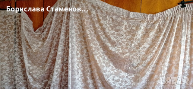 Прозрачно перде с перделък