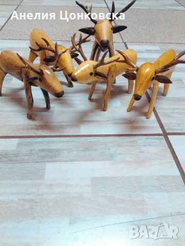 Дървени еленчета уникати,ръчна изработка, снимка 1