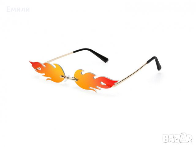 Слънчеви очила пламъци в червен/оранжев цвят