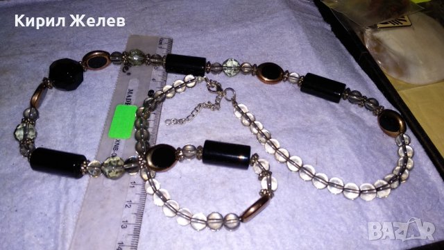 РАЗКОШНО СТИЛНО КРИСТАЛНО ВЕЧЕРНО КОЛИЕ ОГЪРЛИЦА ЧИСТ ПЛАНИНСКИ ШЛИФОВАН ЮВЕЛИРНО КРИСТАЛ 34530, снимка 5 - Колиета, медальони, синджири - 39082430