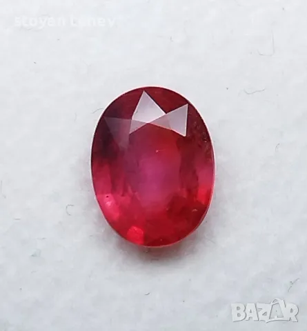 Рубин в пастелен оранжево червен цвят - 1.21кт.! Сертифициран! Нов!, снимка 13 - Други - 47237768