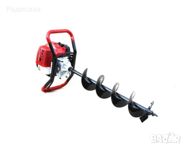 Бензинов свредел с мощен 68cc двигател., снимка 6 - Градинска техника - 51451057