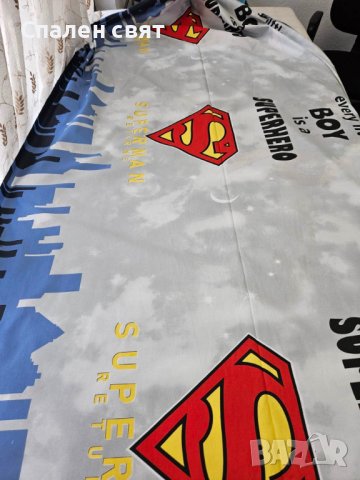 Детски спални комплекти от Ранфорс 100% памук - Супермен, снимка 4 - Спално бельо и завивки - 40890901