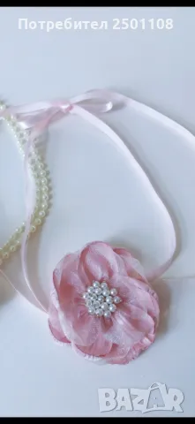 Цвете чокър, снимка 3 - Колиета, медальони, синджири - 49361469