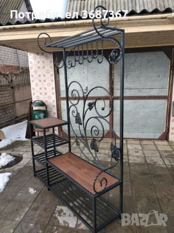 Закачалки , стойки за обувки и портманта от ковано желязо, снимка 8 - Закачалки - 40262467