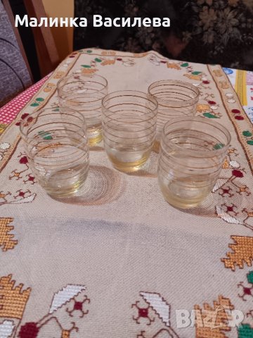 чаши с позлата , снимка 6 - Чаши - 44232648