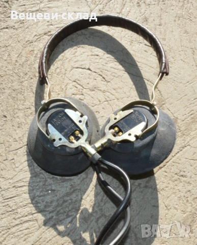 Слушалки от военна радиостанция, снимка 2 - Антикварни и старинни предмети - 52136479