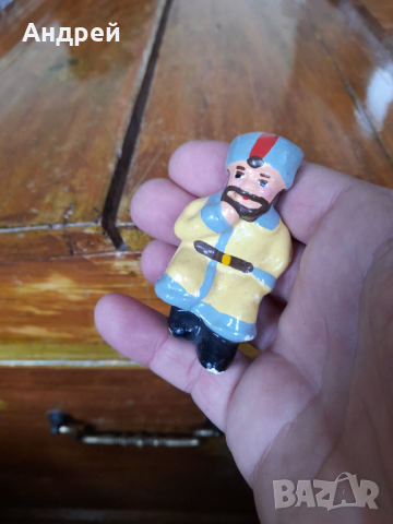 Стара керамична фигурка,човече, снимка 5 - Други ценни предмети - 36151691