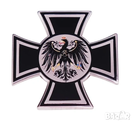 Пин Значка Германски Железен Кръст Орел Военен Орден Прусия Германска Империя Императорски Орел SS23, снимка 4 - Друга електроника - 46364565