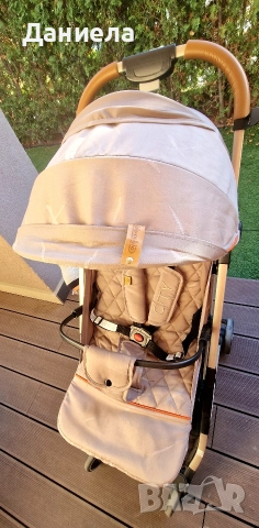 Бебешка лятна количка Chipolino City бежов цвят, снимка 7 - Детски колички - 52870904